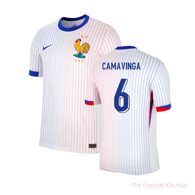 2024-2025 France Away Shirt (Camavinga 6)-unisoccer store